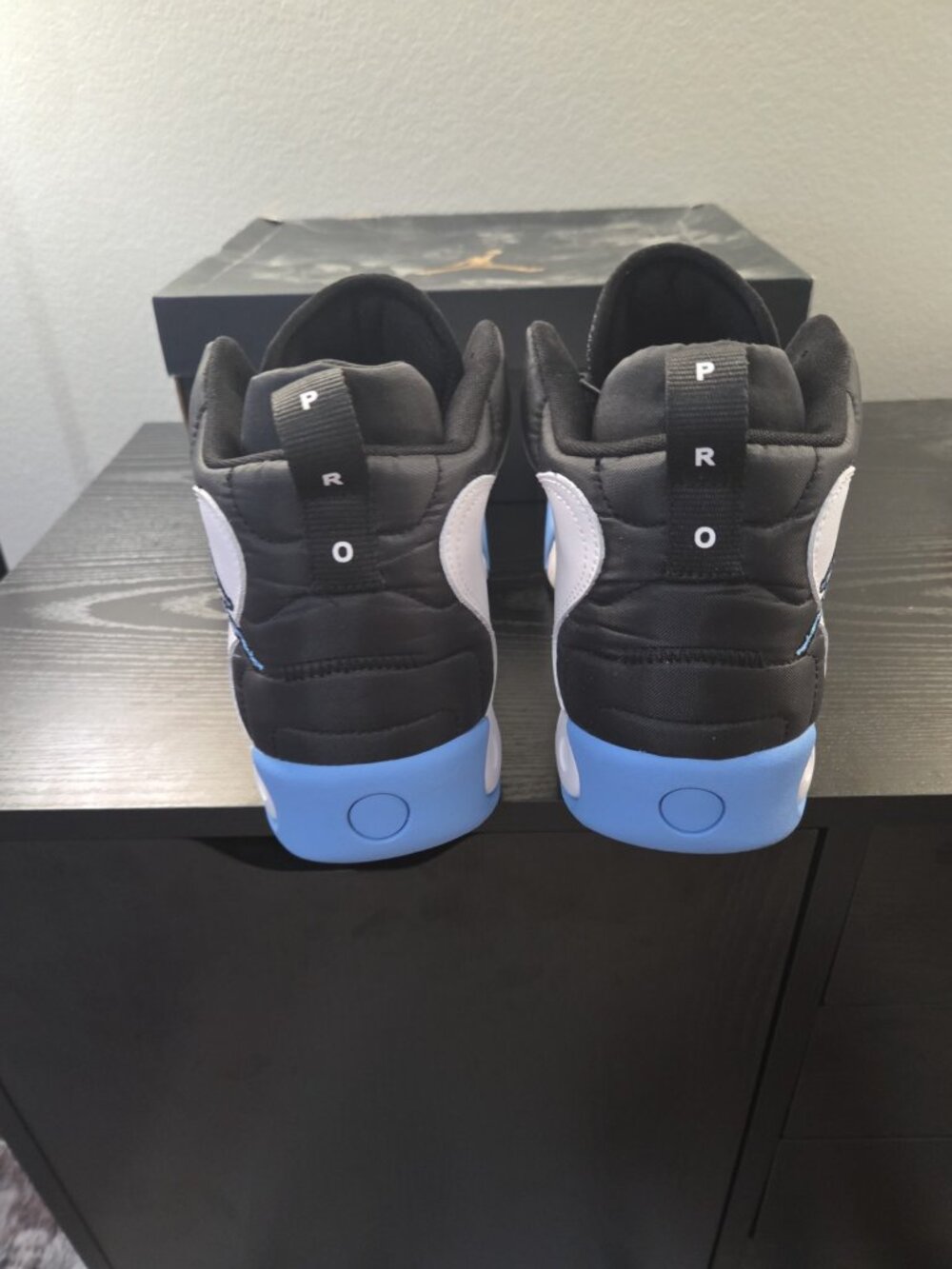 Jordan Pro RX White Black University Blue Size 9 OG Box - Picture 5 of 7